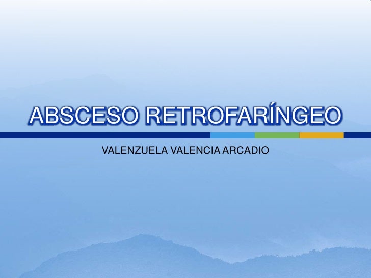 absceso retrofaringeo pediatria